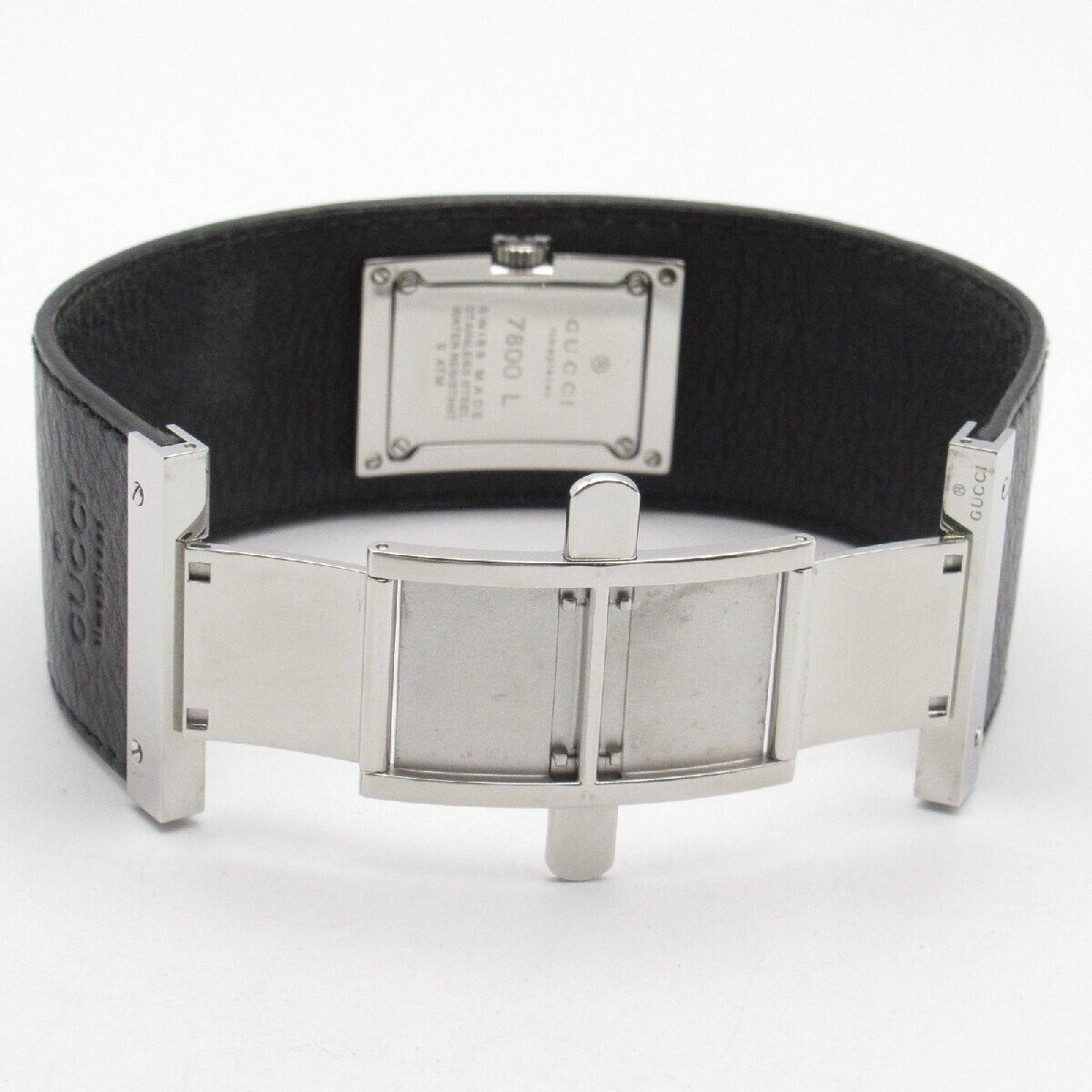 Gucci 7800L Watch 23mm Quartz Womens Black Dial Swiss Made Gucci 7800L Watch 23mm Quartz Womens Black Dial Swiss Made