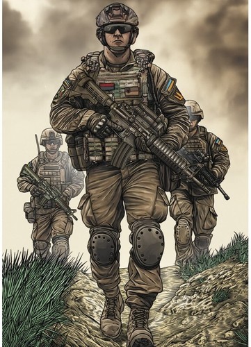 Exclusivo set postal Sal de la Tierra. Hasta el día de la infantería 2025 Ukrposhta - Imagen 4 de 18