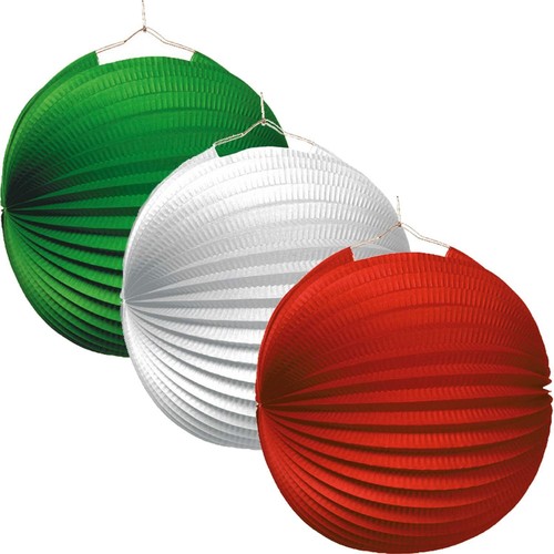 ITALIA - Vajilla decoración fiesta país lema fiesta verde blanco rojo fiesta italiana - Imagen 8 de 22