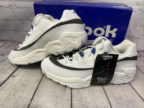 Reebok Reckless Womens Sport Training Shoes Size 6 White Blue New Other With Box - Picture 4 of 12
