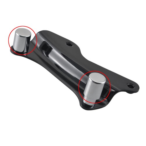 Black Docking Hardware Magnet Cover Caps Set For Harley Dyna Fat Bob CVO Softail - Picture 5 of 21