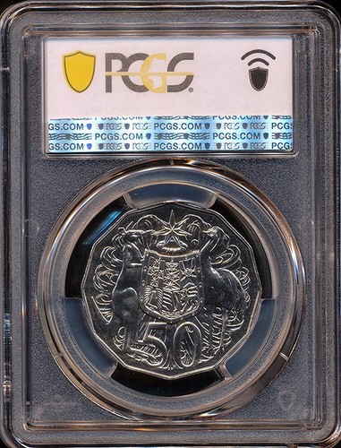 Australia 2013 Fifty Cents 50c (Coat of Arms) - PCGS MS65 - Picture 2 of 3