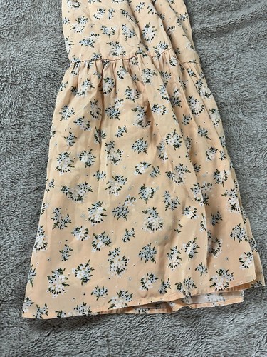 BADGLEY MISCHKA STUDIO Floral Mango Peach Sleeveless Midi Dress Size XS New - Picture 14 of 14