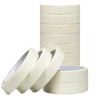 WHITE MASKING TAPE 24MM X 50M LOW TACK DIY ROLL ADHESIVE TAPE
