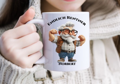 Rentner Tassen für den Rentner lustige Sprüche , Für Rentner das Geschenk !! - Bild 6 von 12