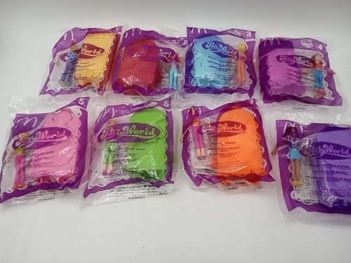 Polly Pocket Polly World 2006 8er Set Happy Meal Spielzeug #udb11