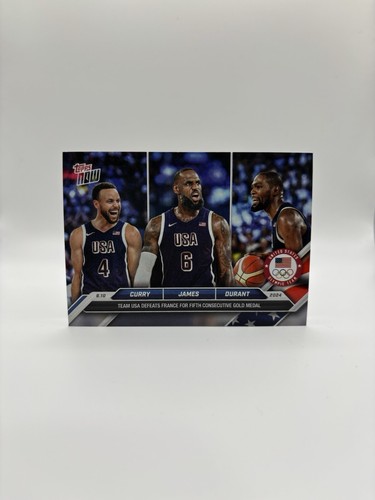 2024 Topps Now Team USA Olympics Steph Curry LeBron James Kevin Durant #26