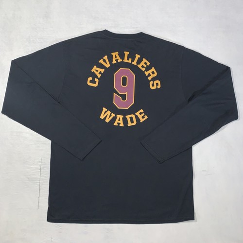 Fanatics Dwayne Wade Cleveland Cavaliers #9 jersey shirt Large Long sleeve NBA