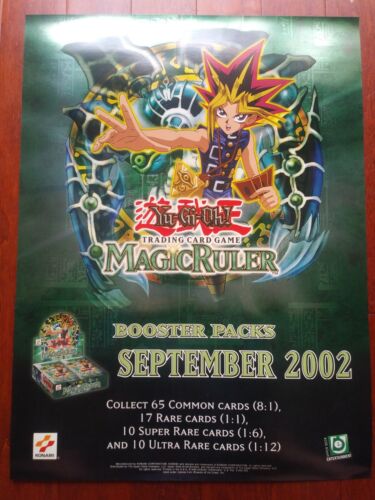 Yu-Gi-Oh TCG Promotional FOIL Promo Poster Magic Ruler  2002 24"x18" RARE   - Picture 1 of 7