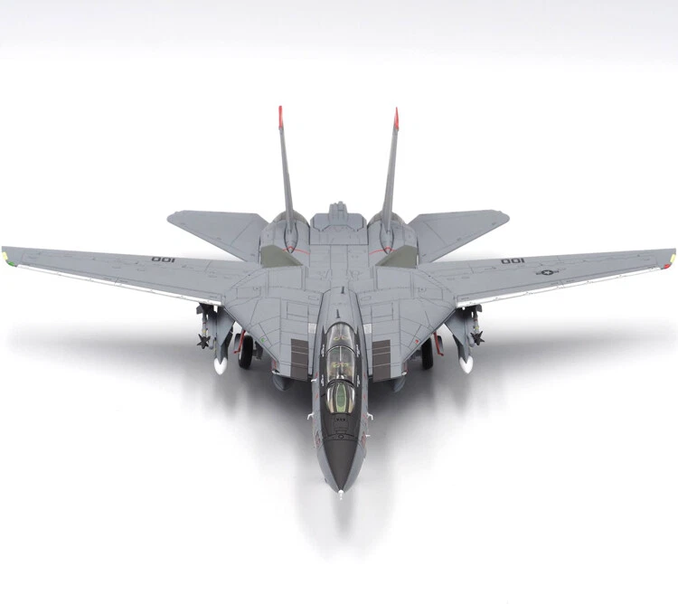 Modelo de combate CW 1/72 Marina de los Estados Unidos F-14A F14 negro As Squadron modelo de aleación Foto 4 de 4