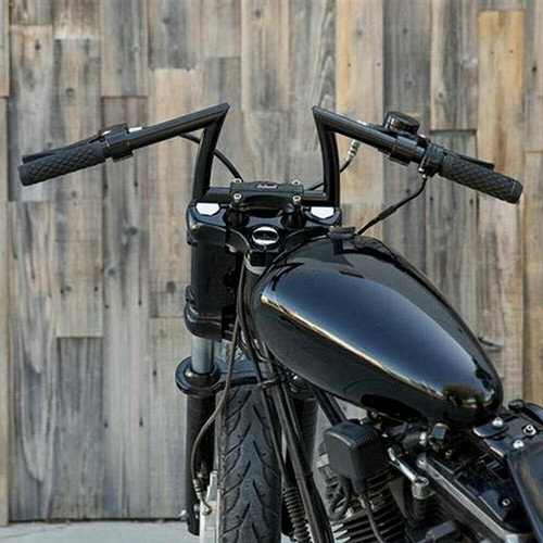 1" Ape Hanger Z-Bar Handlebar Drag Bars For Harley Dyna Sportster Bobber Suzuki - Picture 3 of 19
