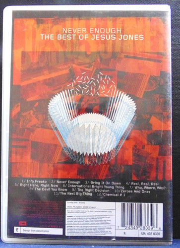NEVER ENOUGH THE BEST OF JESUS JONES ------ SEE PHOTOS - Picture 3 of 3
