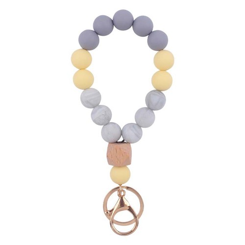 Llavero Muñeca Anti-perdida Pulsera Llavero Cuentas Silicona Muñequera Llaveros - Imagen 10 de 19