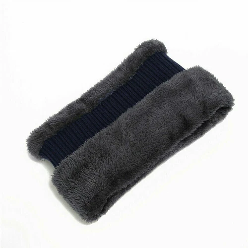 Outdoor Warm Winter Peak Peaked Beanie Visor Fleece Lined Hat Cap With Scarf - Picture 7 of 28