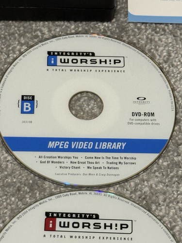 Integrity Worship MPEG Video Library A-F (6 DVD-ROM) Christian Music Videos - Picture 3 of 12