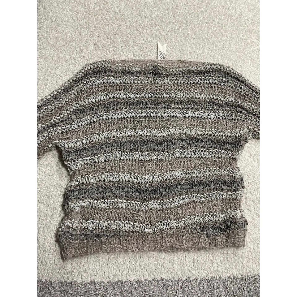 Suéter gris a rayas de gamuza tejido talla S Bird by Juicy Couture para mujer precio de venta sugerido por el fabricante 498 USD Foto 2 de 4