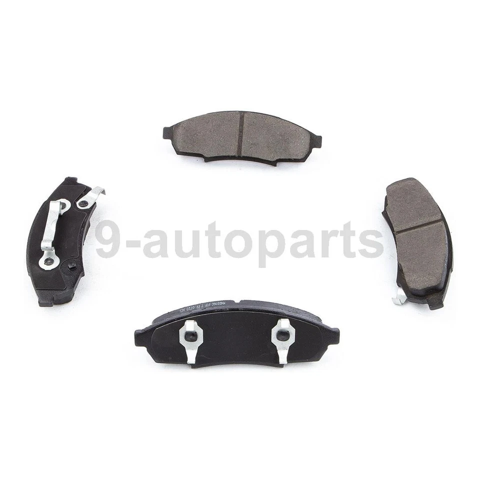 Rotores de freio dianteiro e traseiro + pastilhas de freio de cerâmica para 1995-1999 Chevrolet Lumina - Imagem 2 de 4