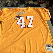 Mitchell & Ness John Lynch Tampa Bay Bucs Creamsicle Football Jersey 4XL