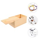 1pc Wooden Sundries Storage Box Drawer Structure Pull-out Storage Container