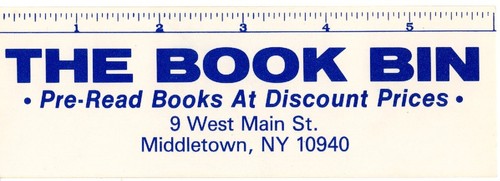 BOOKMARK - THE BOOK BIN - CHRISTMAS - SANTA CLAUS - SEASON'S GREETINGS - Picture 2 of 2