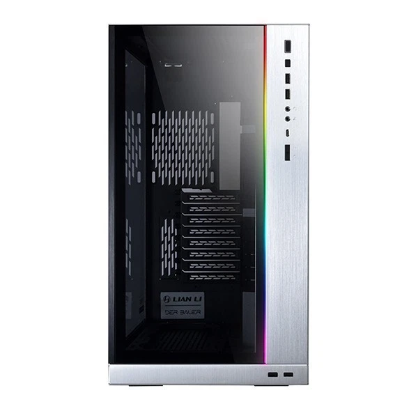 LIAN LI O11 XL SILVER Aluminum / Steel / Tempered Glass ATX Tower Case - Image 2 of 3