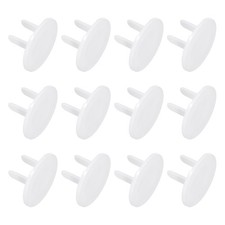 12 Pack Outlet Covers Proofing Plug Covers Electric Plug Protectors White
