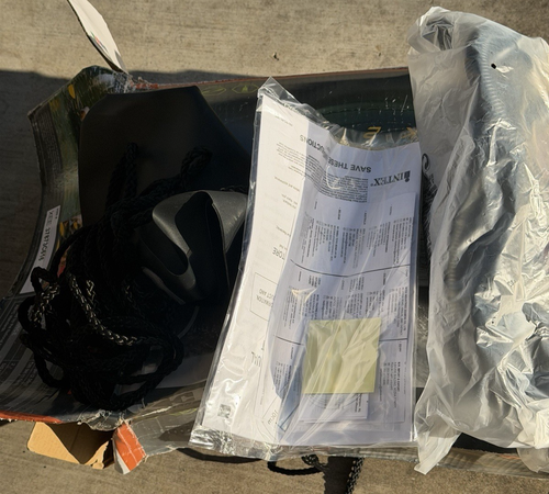 INTEX CHALLENGER K1 Inflatable Single Person Kayak Set Accessory Kit & Pump -NEW - Picture 13 of 14