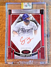 2024 Topps Tier One Stars Red Ink + Color Match Foil Corey Seager AUTO /10