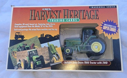 John Deere Model 7800 W/ 2WD Tractor Harvest Heritage Trading Cards Ertl ~ 5808 - Picture 1 of 8