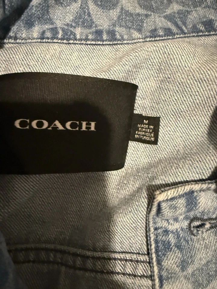 Coach Signature Trucker Denim Jacket-New - Image 4 of 4