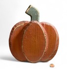 Wooden Crafted Autumn Free Standing Decor Pumpkin