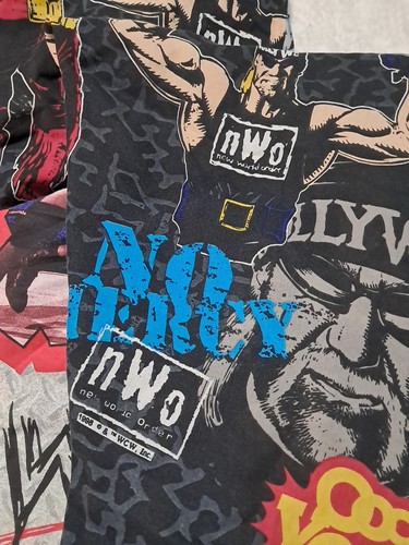 Vintage WWF WCW NWO RAW Is War Twin Bed Sheet Set 1999 1998 1 FITTED 2 FLAT - Bild 5 von 10
