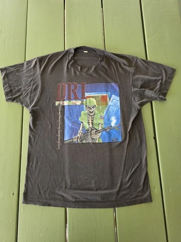 80’s D.R.I. Dirty Rotten Imbeciles Thrash Heavy Meta Vintage vintage concert t-shirt, vintage, size L, single stitch, B+ condition