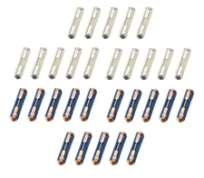 VW FLOSSER FUSE ASSORTMENT 30 PACK 15 WHITE 8A, 15 BLUE 25A, 15 of EACH GERMANY