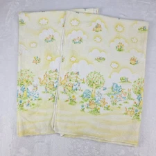 Vintage Dundee Receiving Blanket Set of 2 25x40” Cotton Pastel Animal Print