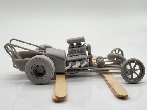 1960s Small Old School Dragster With Small Block Superch V8 1/25 Scale Mode Kit  - Picture 3 of 19