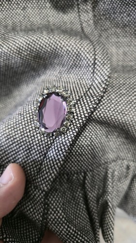 Blumarine Damen Wollmischung Tweed Jacke Cropped Grau Größe 6 US 42 IT / Small - Bild 5 von 13