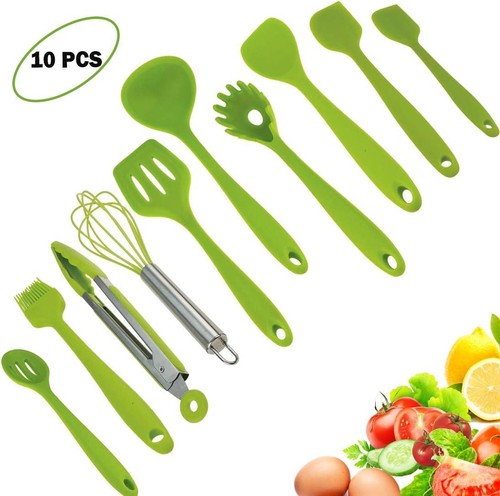 10pcs Silicone Utensils Set, Heat-Resistant, Non-Stick, Safety Health, Silicone - Bild 4 von 12