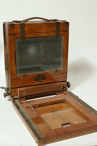 Alte Plattenkamera Fotoapparat Holzkamera Kamera Camera Meyer Görlitz + Tasche - Bild 7 von 24