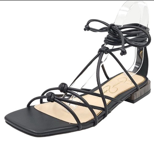 🔥 Jessica Simpson Chasca flache Damen-Gladiator-Sandalen mit Knöchelriemen Größe 6,5 🔥 - Bild 2 von 7