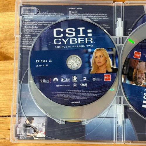CSI: Cyber Season 1 and 2 DVD Crime Drama PAL 4 VGC - Picture 8 of 11