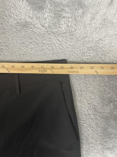 Banana Republic Pants Mens 38x29 Black Flat Front Stretch Dress Trousers Modern - Picture 5 of 12