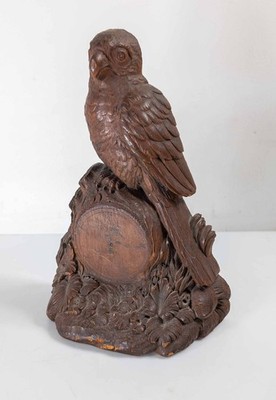 Antique Swiss or German Black Forest Carved Bird Wall Clock Body