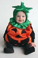 Infant/Baby Pumpkin Halloween Costume -  O/S Up to 25 Lbs - NWT