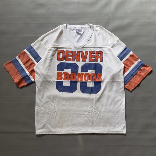 Vintage 80s 90s Denver Broncos Jersey Style T-Shirt XL Made in USA NFL Tee