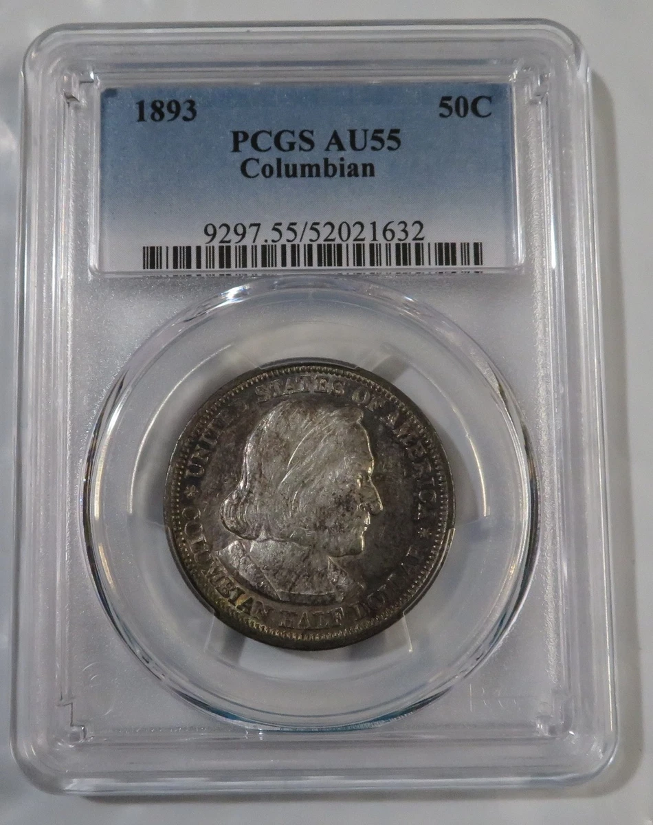 1893 Year Grade AU 55 US Silver Commemorative Coins (1892-1954 1893 Year Grade AU 55 US Silver Commemorative Coins (1892-1954
