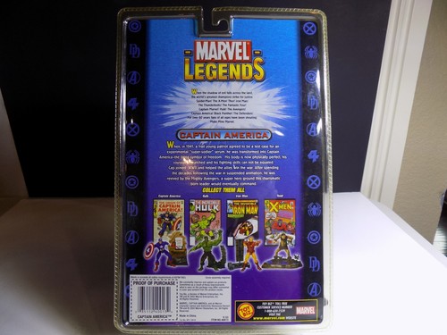 Figura de acción Capitán América Serie 1 Marvel Legends ToyBiz Nuevo Precintado - Imagen 3 de 3