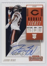 2018 Panini Contenders Ticket Stubs /83 Javon Wims #218 Rookie Auto RC