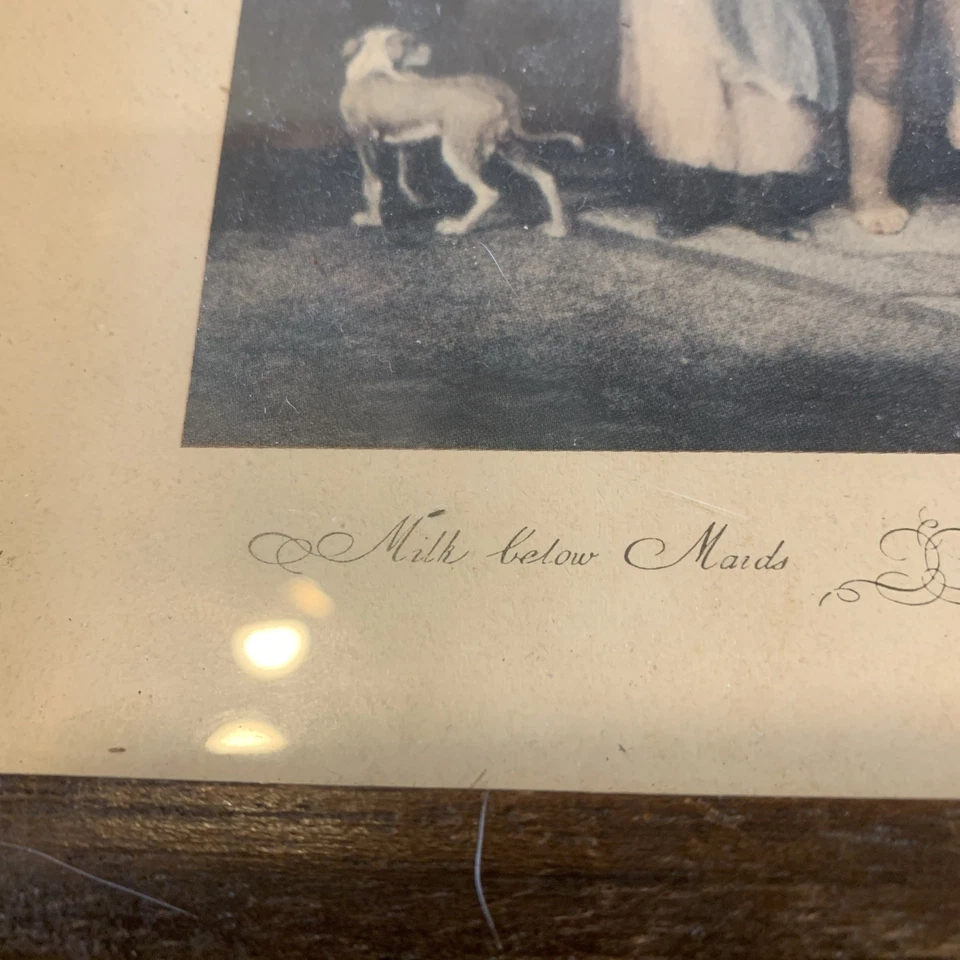 Petit Cadre La Marchande De Lait 27x22cl Ref AO  - Photo 4/4