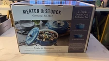 Merten & Storck 2-Pack Dutch Oven & Braiser Set